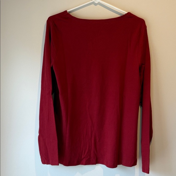 Croft & Barrow Christmas Tree Long sleeve Tee Shirt - Picture 7 of 7